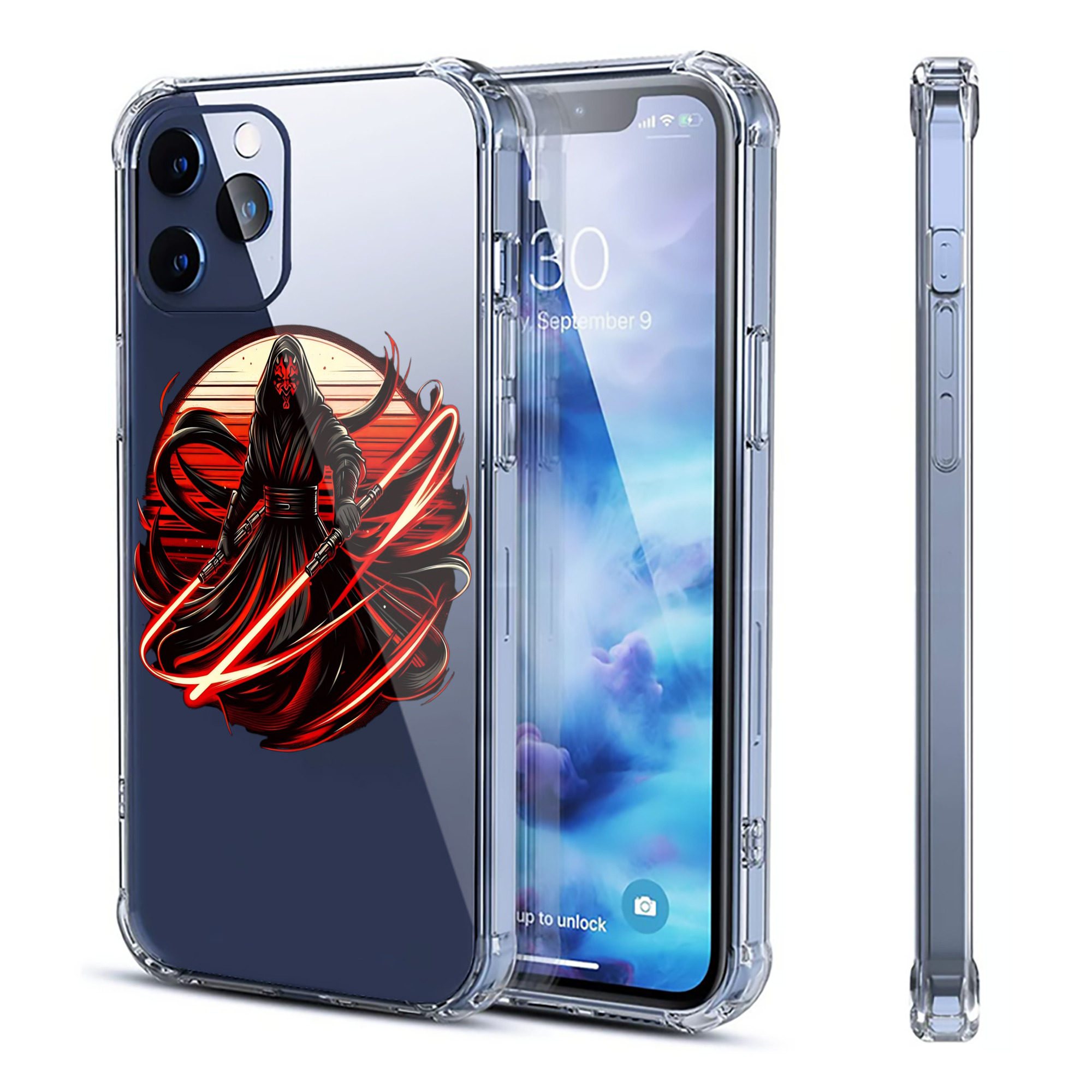 （画像用） スター・ウォーズ Star Wars 【iPhone 12シリーズ対応】透明スマホケース（クリアソフトケース）